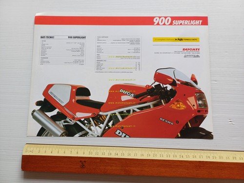 Ducati 900 SS Superlight 1992 depliant ITALIANO originale