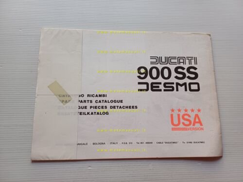 Ducati 900 SS USA Version varianti catalogo ricambi spare parts …