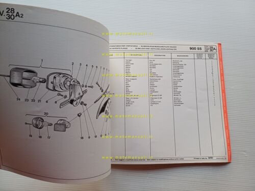 Ducati 900 SS USA Version varianti catalogo ricambi spare parts …