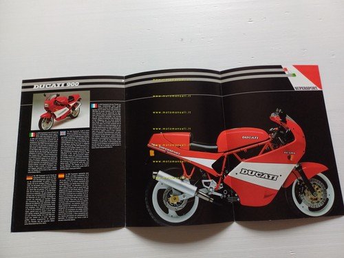 Ducati 900 Super Sport Desmo 1990 depliant italiano originale