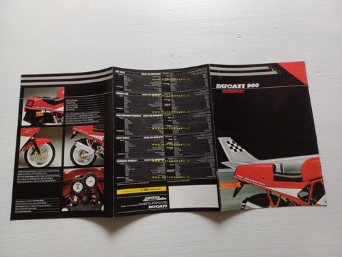 Ducati 900 Super Sport Desmo 1990 depliant italiano originale