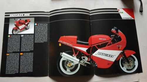 Ducati 900 Super Sport Desmo 1990 depliant originale moto brochure