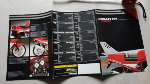 Ducati 900 Super Sport Desmo 1990 depliant originale moto brochure