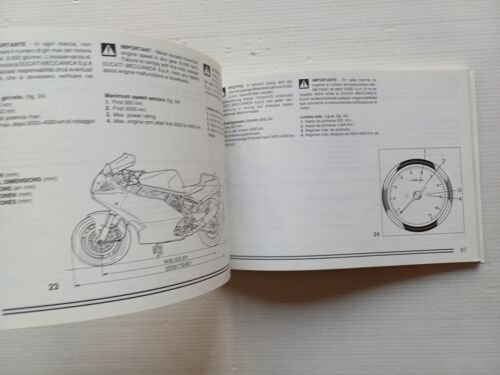 Ducati 900 Supersport 1992 manuale uso manutenzione libretto istruzioni original