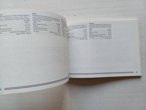 Ducati 900 Supersport 1992 manuale uso manutenzione libretto istruzioni original