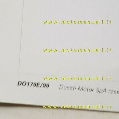 Ducati 900 SuperSport 1999 depliant originale brochure