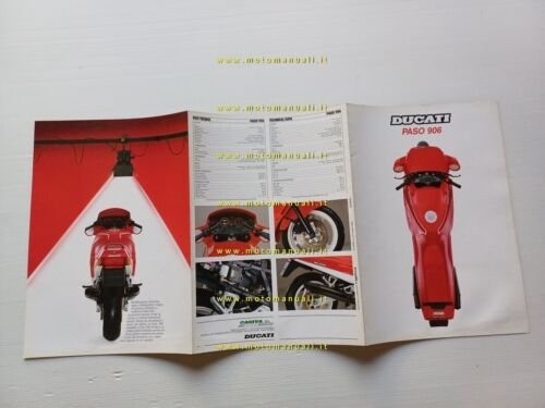 Ducati 906 Paso 1988 depliant italiano originale brochure