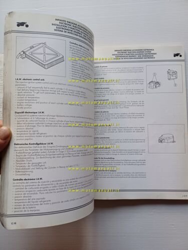 DUCATI 907 i.e. 1990 AGGIORNAMENTO manuale officina 906 Paso originale