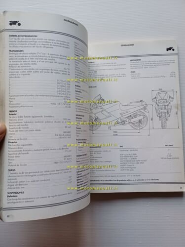 DUCATI 907 i.e. 1990 AGGIORNAMENTO manuale officina 906 Paso originale