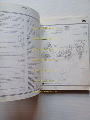 DUCATI 907 i.e. 1990 AGGIORNAMENTO manuale officina 906 Paso originale