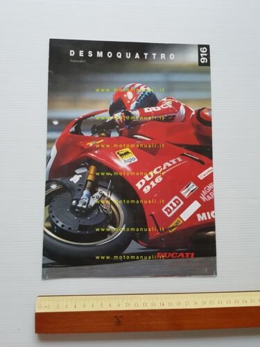 Ducati 916 Desmoquattro 1994-95 depliant moto originale italiano inglese