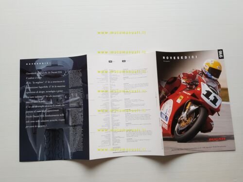 Ducati 916 Desmoquattro 1996 Kocinsky depliant originale