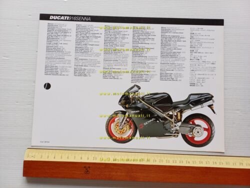 Ducati 916 Senna 1997 depliant originale