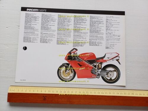 Ducati 916 SPS 1997 depliant originale