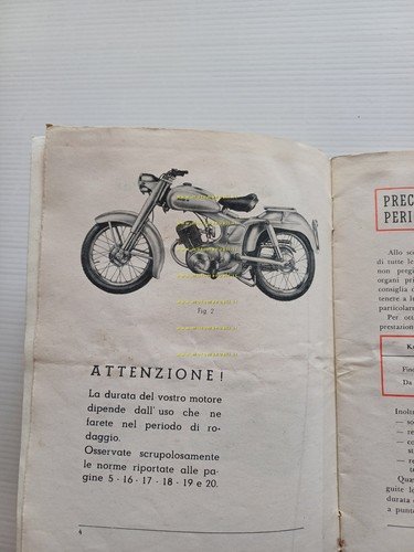 Ducati 98 anni 50 manuale uso manutenzione libretto originale italiano
