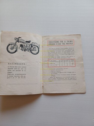 Ducati 98 anni 50 manuale uso manutenzione libretto originale italiano