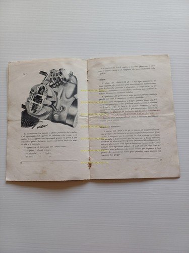 Ducati 98 anni 50 manuale uso manutenzione libretto originale italiano