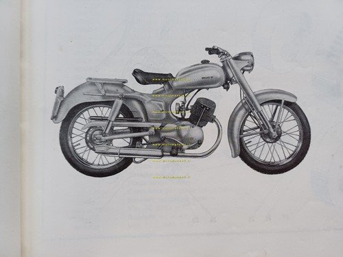 Ducati 98 N 1954-56 catalogo ricambi originale italiano Spare Parts …