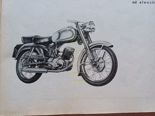 Ducati 98 S Sport 1954-56 catalogo ricambi originale spare parts …