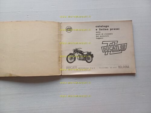 Ducati 98 TL Turismo Lusso catalogo ricambi originale