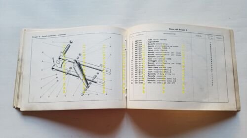 Ducati 98 Turismo 1956 catalogo ricambi originale moto spare parts …