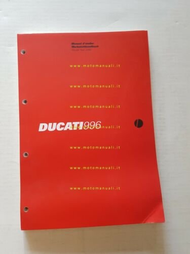 DUCATI 996 2000 manuale officina FRANCESE TEDESCO originale WORKSHOP MANUAL
