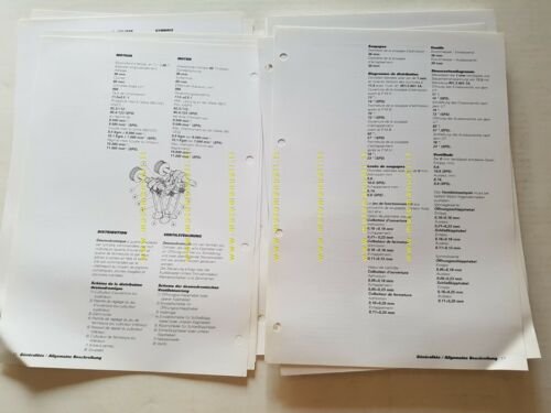 DUCATI 996 2000 manuale officina FRANCESE TEDESCO originale WORKSHOP MANUAL