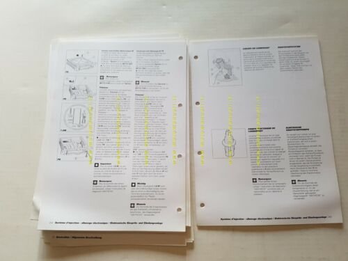 DUCATI 996 2000 manuale officina FRANCESE TEDESCO originale WORKSHOP MANUAL