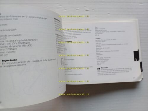 Ducati 996-748 -Monster 900-750 -SS 900-750- ST4 1999 manuale uso …