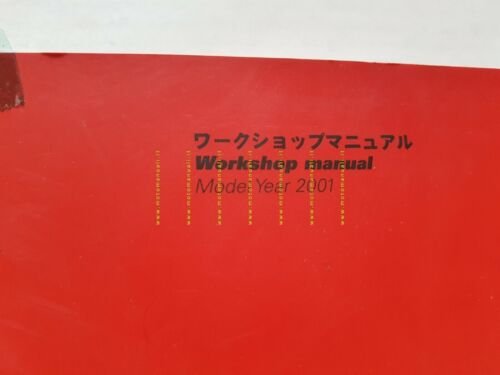 DUCATI 996 R 2001 manuale officina originale ENGLISH JAPANESE WORKSHOP …