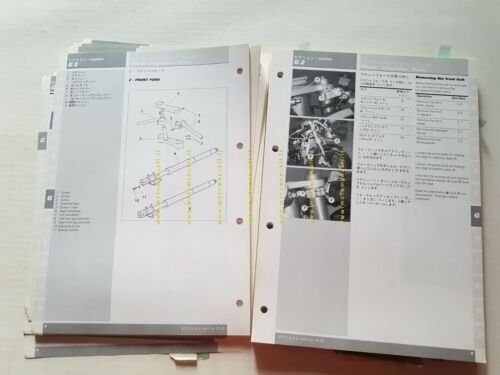 DUCATI 996 R 2001 manuale officina originale ENGLISH JAPANESE WORKSHOP …