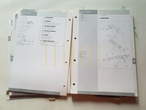DUCATI 996 R 2001 manuale officina originale ENGLISH JAPANESE WORKSHOP …