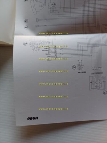 Ducati 996 R 2001 manuale uso libretto istruzioni SPAGNOLO GIAPPONESE …