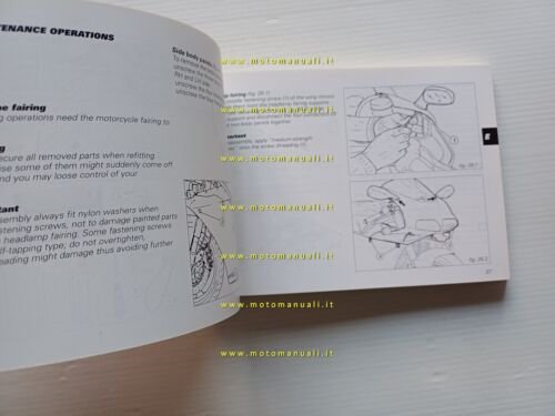 Ducati 996 R 2001 manuale uso manutenzione libretto istruzioni originale