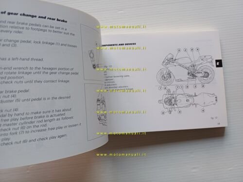 Ducati 996 R 2001 manuale uso manutenzione libretto istruzioni originale