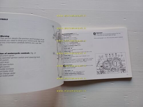 Ducati 996 S 2000 manuale uso libretto istruzioni testo Inglese …