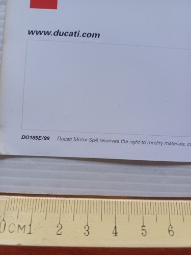 Ducati 996 SPS 1999 depliant francese originale