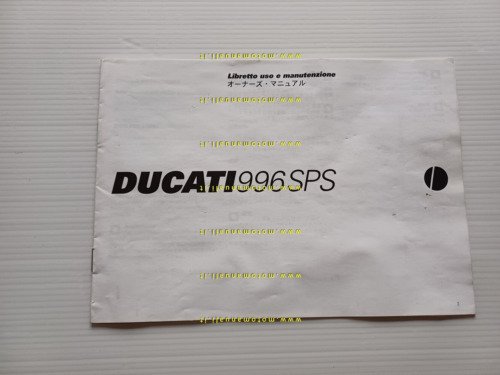 Ducati 996 SPS 1999 manuale uso manutenzione libretto istruzioni originale