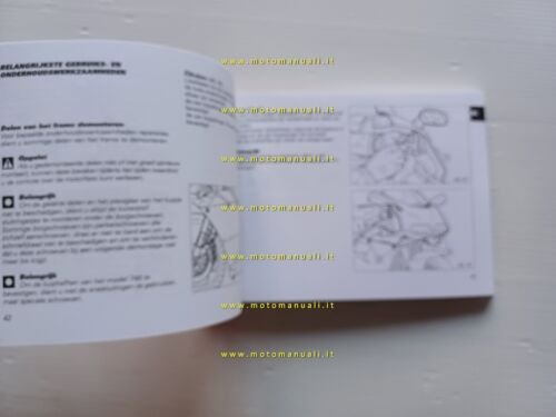 Ducati 998-748 2002-03 manuale uso libretto istruzioni testo Francese Olandese