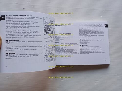 Ducati 998-748 2002-03 manuale uso libretto istruzioni testo Francese Olandese