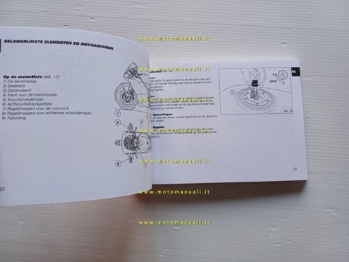 Ducati 998-748 2002-03 manuale uso libretto istruzioni testo Francese Olandese