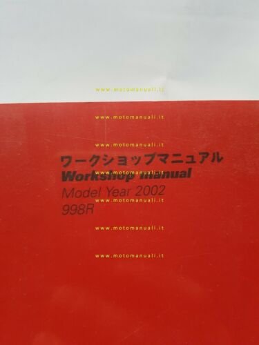 DUCATI 998 R 2002 manuale officina ENGLISH JAPANESE original WORKSHOP …