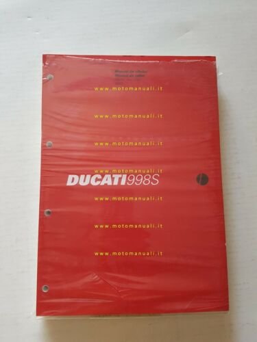 DUCATI 998 S 2002 manuale officina SPAGNOLO PORTOGHESE originale WORKSHOP …