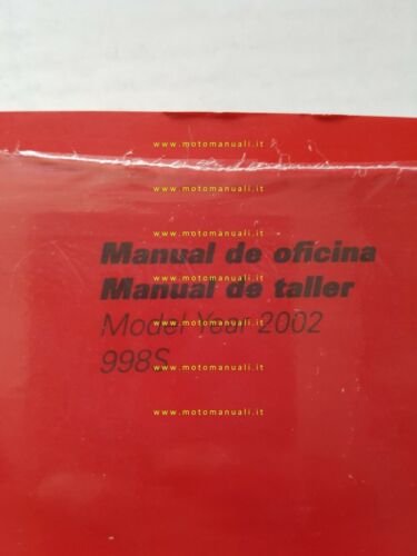 DUCATI 998 S 2002 manuale officina SPAGNOLO PORTOGHESE originale WORKSHOP …