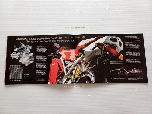 Ducati 999 - 999 S depliant originale italiano - inglese