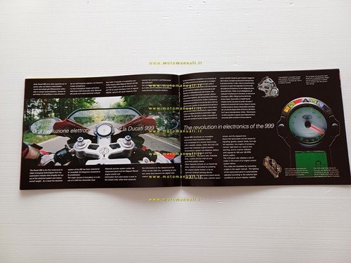 Ducati 999 - 999 S depliant originale italiano - inglese