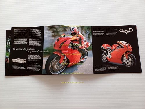 Ducati 999 - 999 S depliant originale italiano - inglese