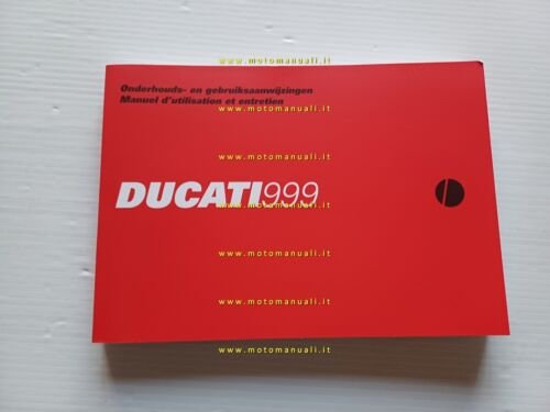 Ducati 999 2002-03 manuale uso libretto istruzioni testo Francese Olandese