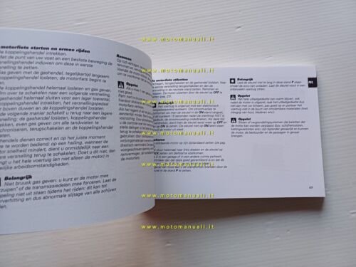 Ducati 999 2002-03 manuale uso libretto istruzioni testo Francese Olandese