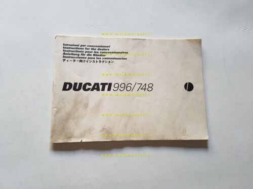 Ducati 999-749 1999 manuale istruzioni per concessionari originale italiano